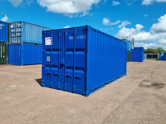 Front view of 20ft container to be used as the prize