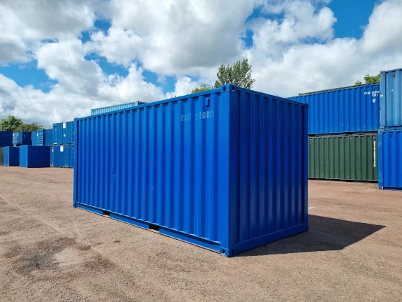 Rear view of 20ft container to be used as the prize