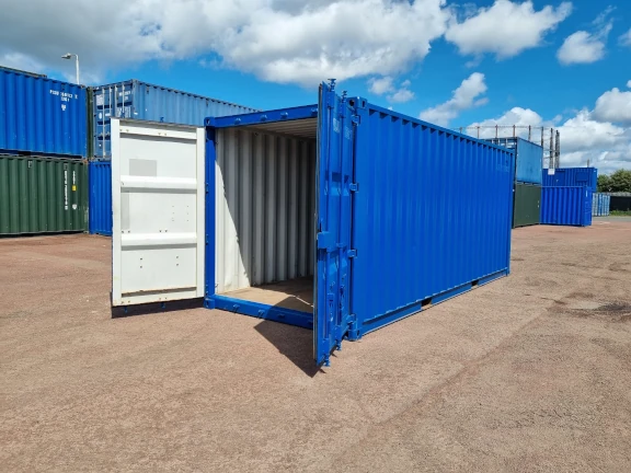 Doors open in 20ft container to be used as the prize