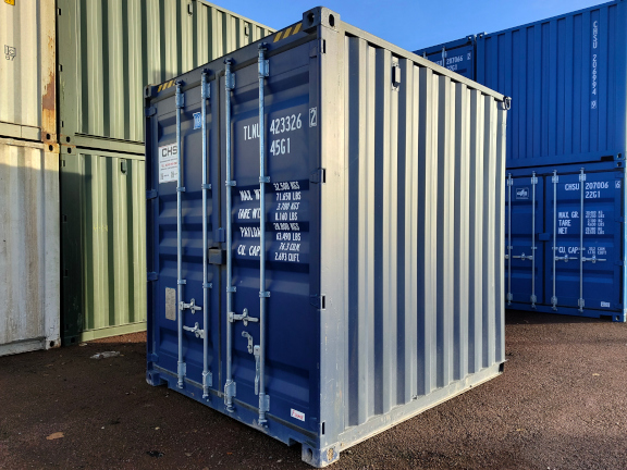 A 9 x 8ft High-Cube Container in New (One-Trip) condition, located in Glasgow