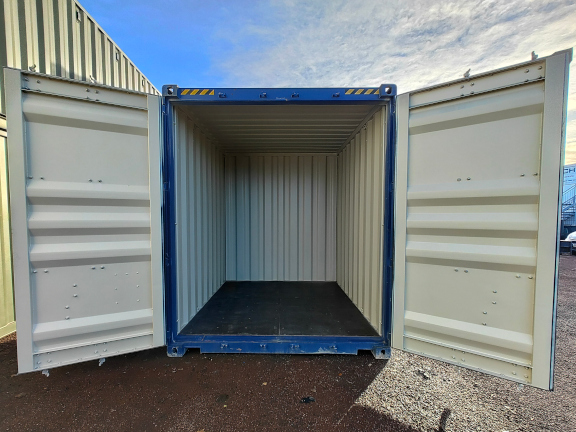 A 9 x 8ft High-Cube Container in New (One-Trip) condition, located in Glasgow