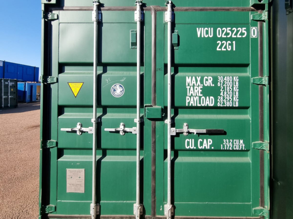 A 20 x 8ft Standard Container in New (One-Trip) condition, located in Glasgow