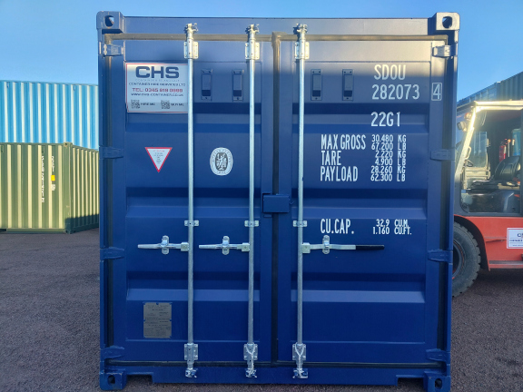 A 20 x 8ft Tunnel Container in New (One-Trip) condition, located in Glasgow