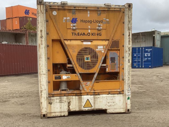 A 40 x 8ft High-Cube Refrigerated Container in Non-Operational condition, located in Felixstowe