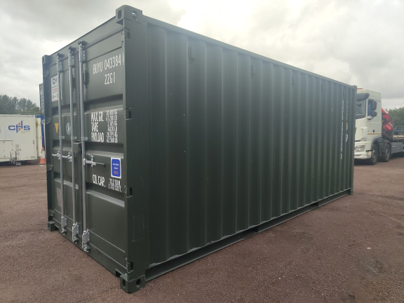 A 20 x 8ft Standard Container in New (One-Trip) condition, located in Glasgow