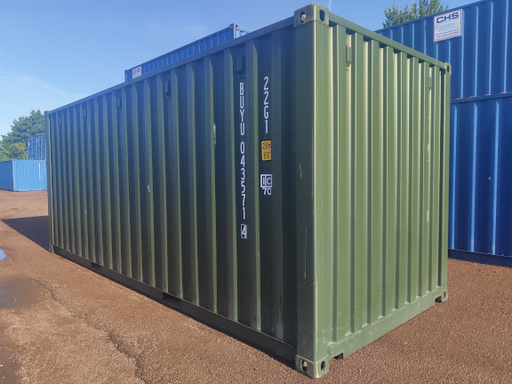 A 20 x 8ft Standard Container in New (One-Trip) condition, located in Glasgow