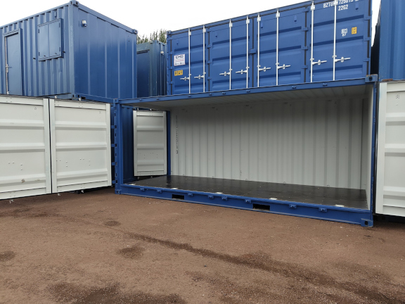 A 20 x 8ft Side Opening Container in New (One-Trip) condition, located in Glasgow (Blochairn)