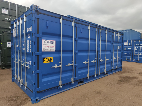 A 20 x 8ft Side Opening Container in New (One-Trip) condition, located in Glasgow (Blochairn)