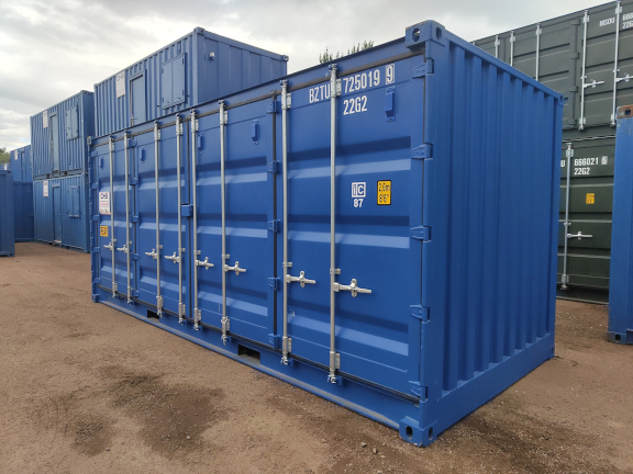 A 20 x 8ft Side Opening Container in New (One-Trip) condition, located in Glasgow (Blochairn)