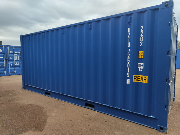 A 20 x 8ft Side Opening Container in New (One-Trip) condition, located in Glasgow (Blochairn)