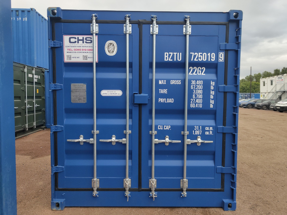 A 20 x 8ft Side Opening Container in New (One-Trip) condition, located in Glasgow (Blochairn)