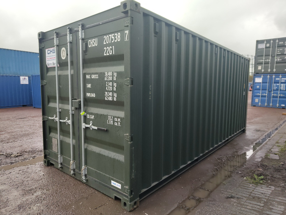 A 20 x 8ft Standard Container in New (One-Trip) condition, located in Glasgow (Blochairn)