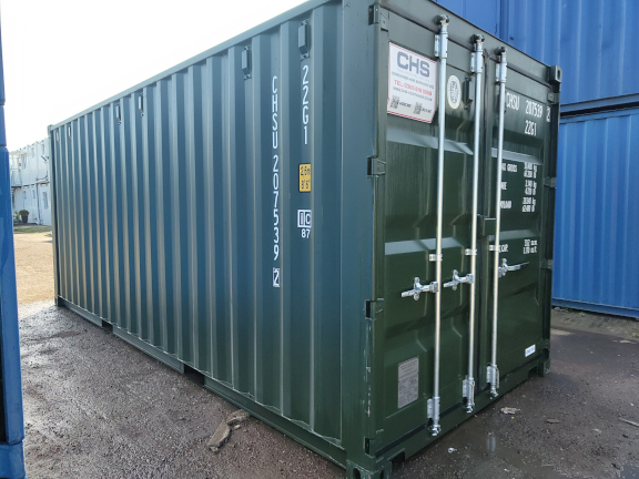 A 20 x 8ft Standard Container in New (One-Trip) condition, located in Glasgow