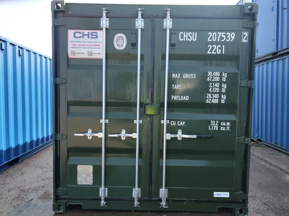 A 20 x 8ft Standard Container in New (One-Trip) condition, located in Glasgow