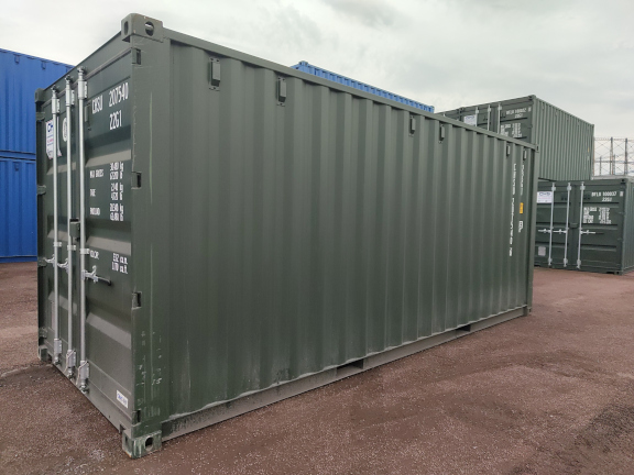A 20 x 8ft Standard Container in New (One-Trip) condition, located in Glasgow (Blochairn)