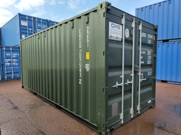 A 20 x 8ft Standard Container in New (One-Trip) condition, located in Glasgow (Blochairn)