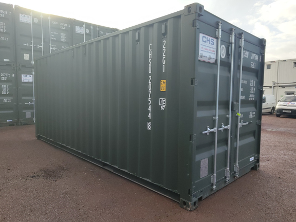 A 20 x 8ft Standard Container in New (One-Trip) condition, located in Glasgow (Blochairn)