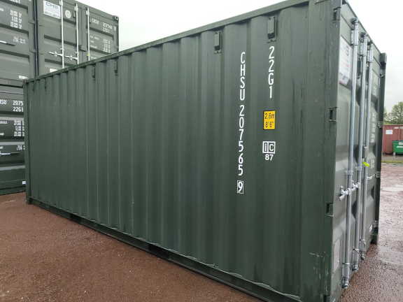 A 20 x 8ft Standard Container in New (One-Trip) condition, located in Glasgow (Blochairn)
