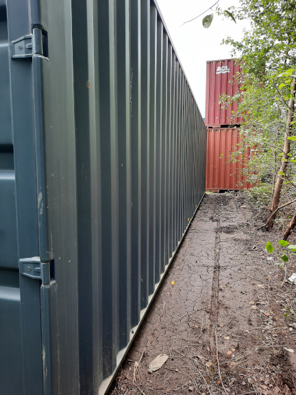 A 40 x 8ft High-Cube Container in New (One-Trip) condition, located in Glasgow (Coatbridge)