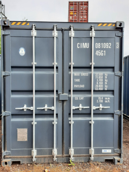 A 40 x 8ft High-Cube Container in New (One-Trip) condition, located in Glasgow (Coatbridge)