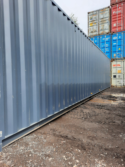 A 40 x 8ft High-Cube Container in New (One-Trip) condition, located in Glasgow (Coatbridge)