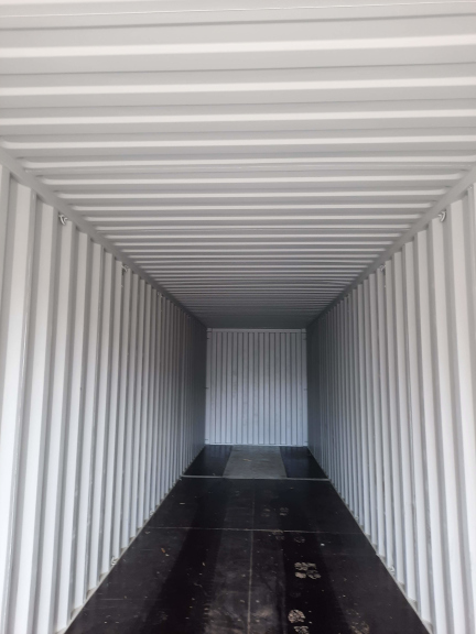 A 40 x 8ft High-Cube Container in New (One-Trip) condition, located in Glasgow (Coatbridge)