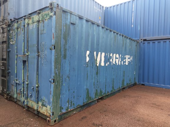 A 20 x 8ft Standard Container in As-Is condition, located in Glasgow
