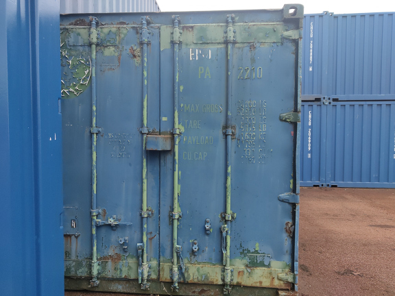 A 20 x 8ft Standard Container in As-Is condition, located in Glasgow