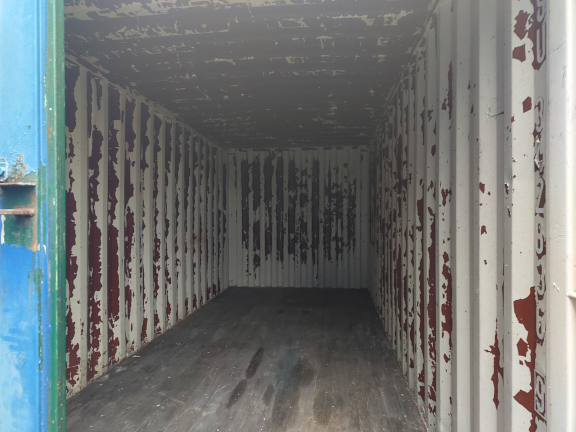 A 20 x 8ft Standard Container in As-Is condition, located in Glasgow