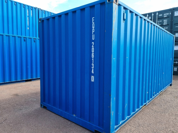 A 20 x 8ft Standard Container in Ex-Hire Fleet condition, located in Glasgow (Blochairn)