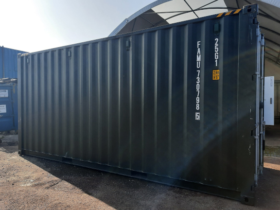 A 20 x 8ft High-Cube Container in Nearly-New condition, located in Glasgow (Blochairn)