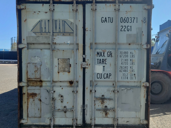 A 20 x 8ft Standard Container in As-Is condition, located in Glasgow