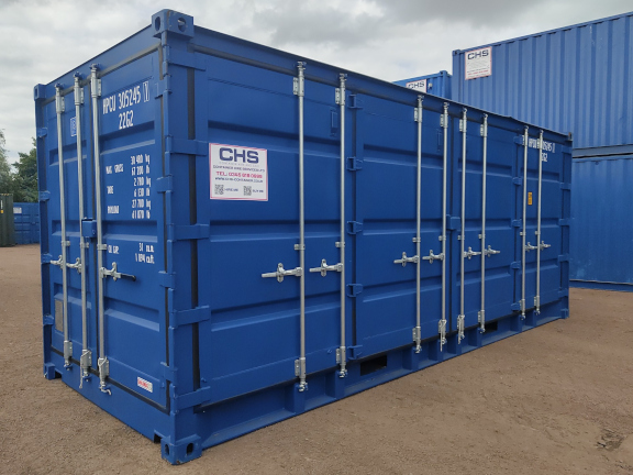 A 20 x 8ft Side Opening Container in New (One-Trip) condition, located in Glasgow (Blochairn)
