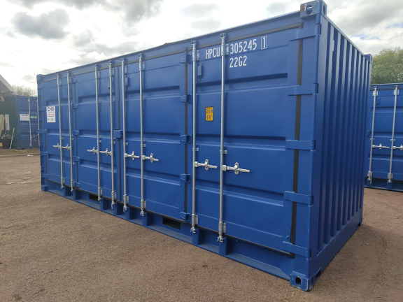A 20 x 8ft Side Opening Container in New (One-Trip) condition, located in Glasgow (Blochairn)