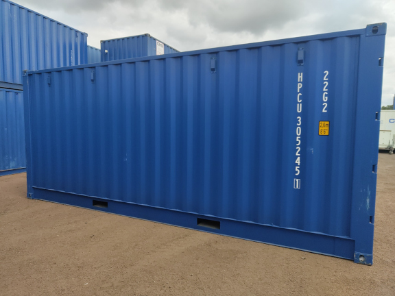 A 20 x 8ft Side Opening Container in New (One-Trip) condition, located in Glasgow (Blochairn)