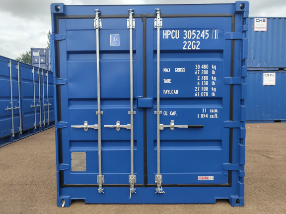 A 20 x 8ft Side Opening Container in New (One-Trip) condition, located in Glasgow (Blochairn)