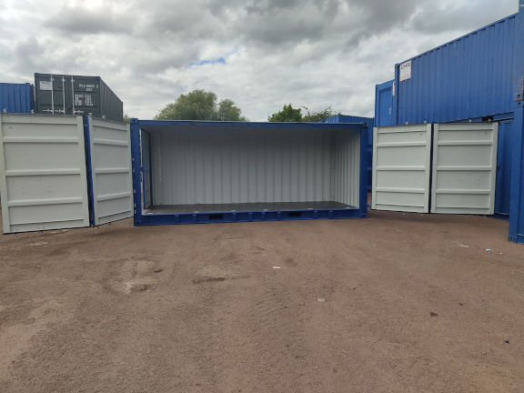 A 20 x 8ft Side Opening Container in New (One-Trip) condition, located in Glasgow (Blochairn)