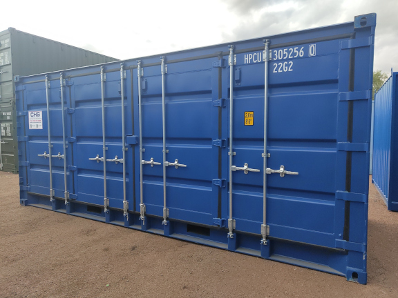 A 20 x 8ft Side Opening Container in New (One-Trip) condition, located in Glasgow (Blochairn)