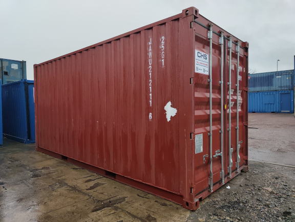 A 20 x 8ft High-Cube Container in Cargo Worthy - Premium condition, located in Glasgow
