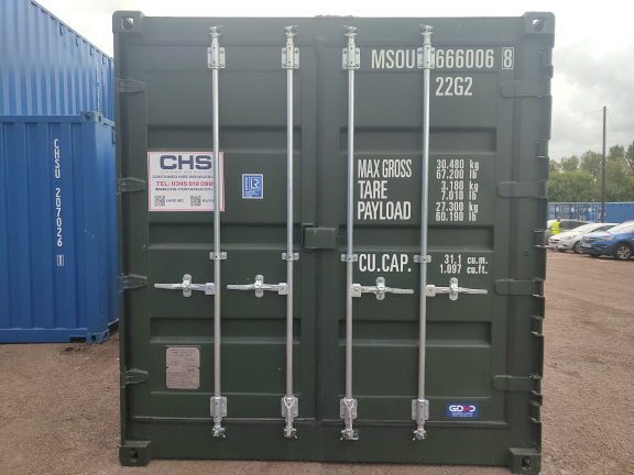A 20 x 8ft Side Opening Container in New (One-Trip) condition, located in Glasgow (Blochairn)