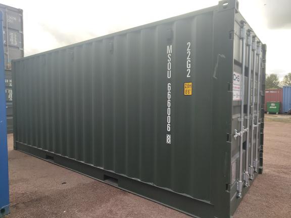 A 20 x 8ft Side Opening Container in New (One-Trip) condition, located in Glasgow (Blochairn)