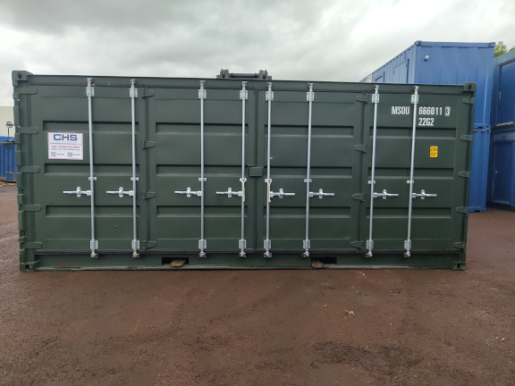 A 20 x 8ft Side Opening Container in New (One-Trip) condition, located in Glasgow (Blochairn)