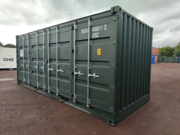A 20 x 8ft Side Opening Container in New (One-Trip) condition, located in Glasgow (Blochairn)