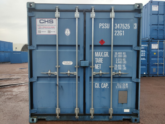 A 20 x 8ft Standard Container in Ex-Hire Fleet condition, located in Glasgow (Blochairn)