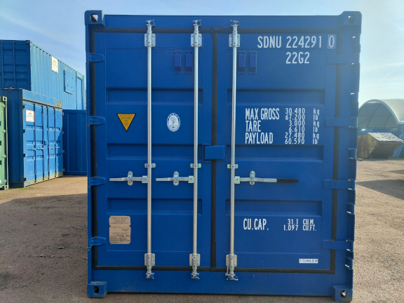 A 20 x 8ft Side Opening Container in IICL condition, located in Glasgow (Blochairn)