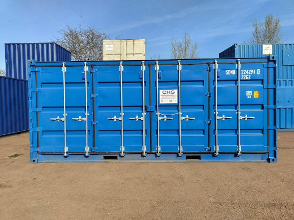 A 20 x 8ft Side Opening Container in IICL condition, located in Glasgow (Blochairn)