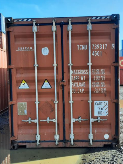 A 40 x 8ft High-Cube Container in Cargo Worthy condition, located in Glasgow (Coatbridge)