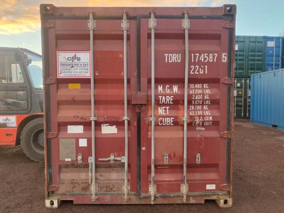 A 20 x 8ft Standard Container in Ex-Hire Fleet condition, located in Glasgow