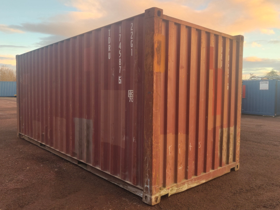 A 20 x 8ft Standard Container in Ex-Hire Fleet condition, located in Glasgow