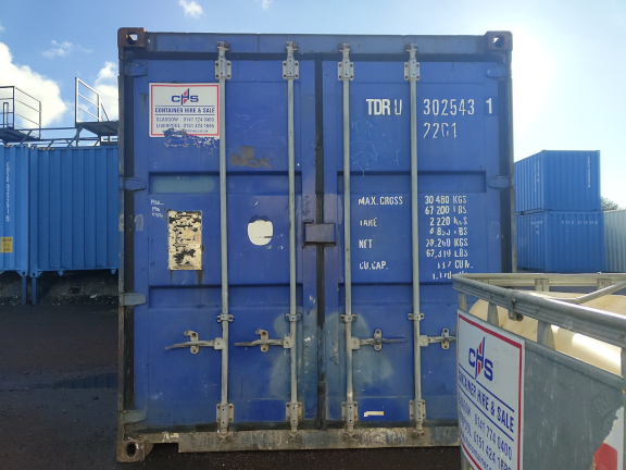 A 20 x 8ft Standard Container in Ex-Hire Fleet condition, located in Glasgow (Blochairn)